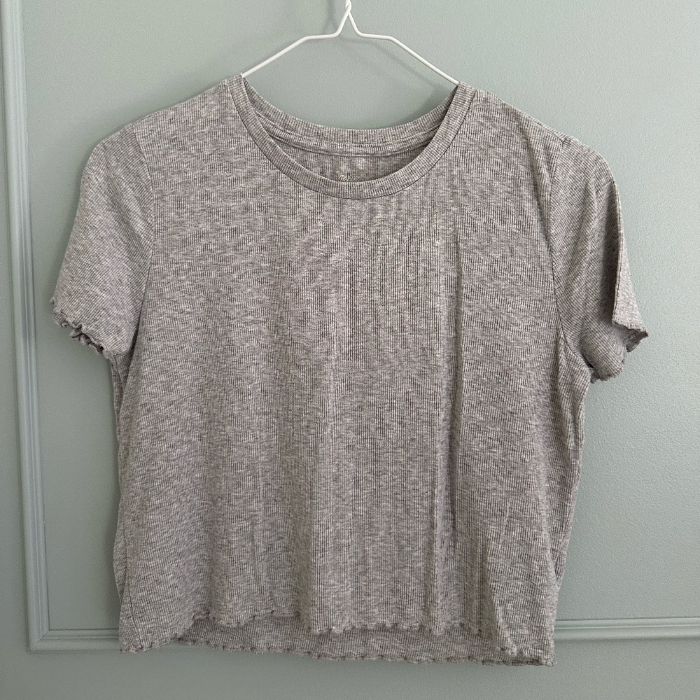 Aerie Heather Grey Relaxed Tee